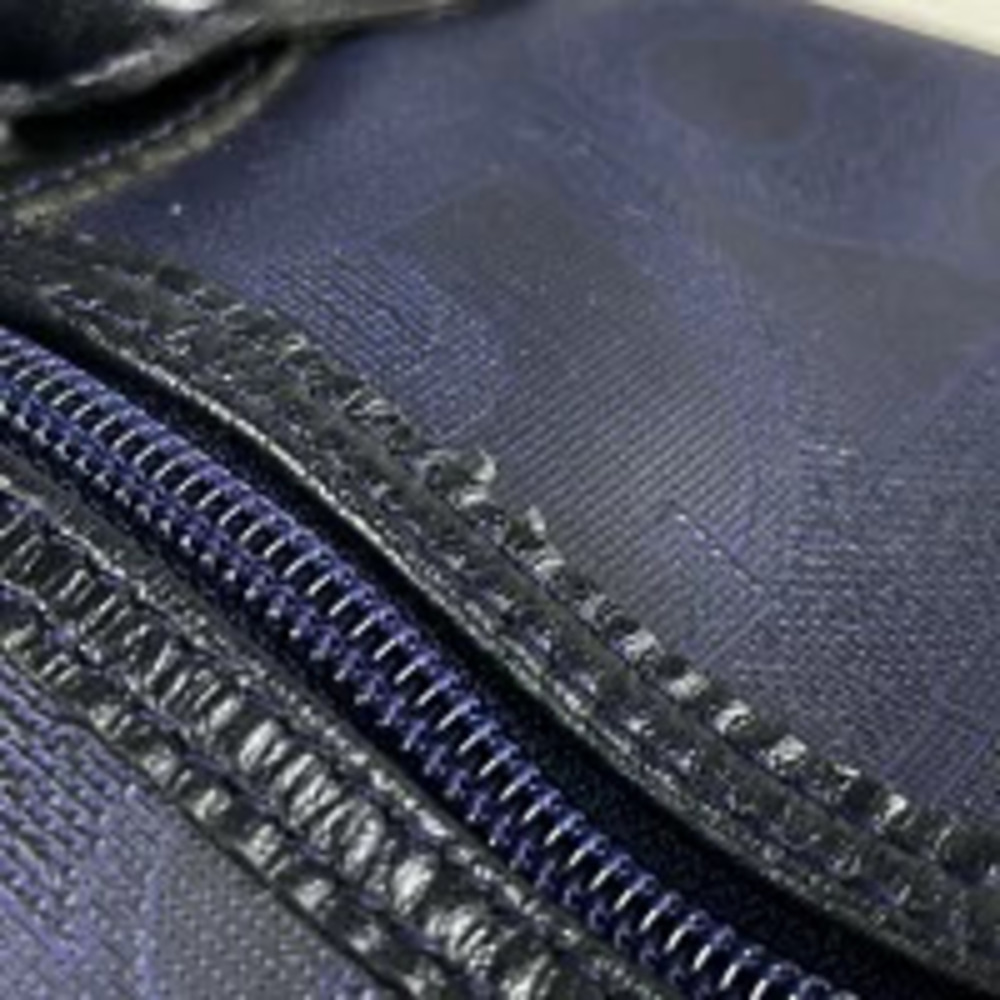 Christian Dior Boston bag handbag canvas Navy Blue - Picture 4 of 7